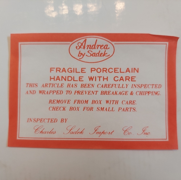 Vintage Cake Plate and Server Set Fruit and Flower Design Andrea by Sadek - Picture 11 of 14